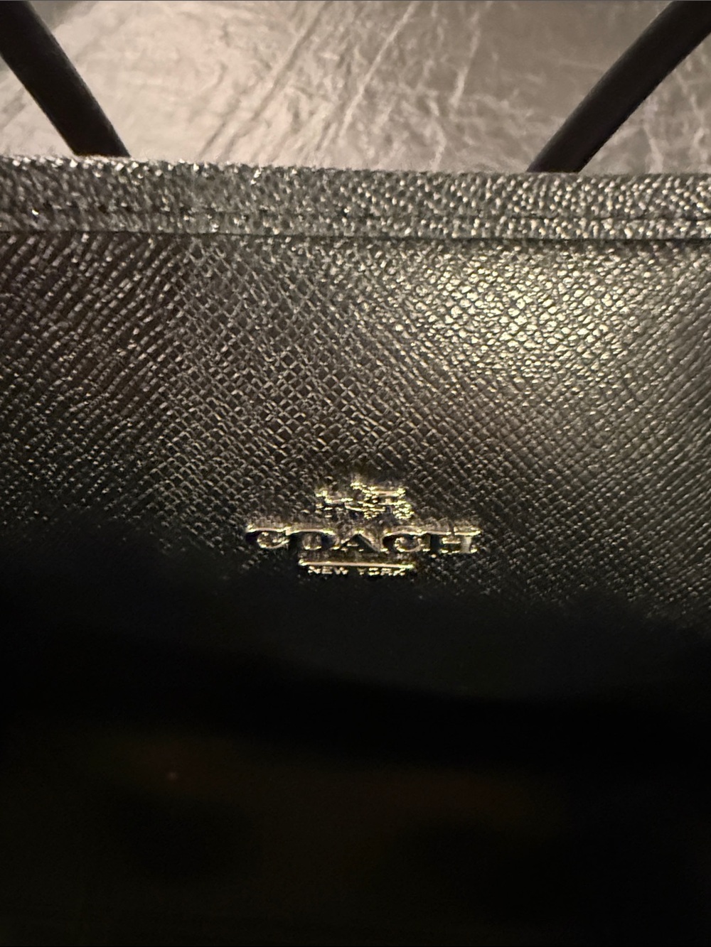 Coach Black Tote with Red Floral Print - Picture 4 of 6